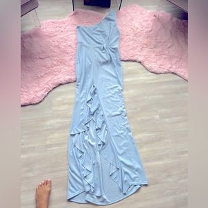 New Baby Blue Evening/Bridal/Wedding Gown